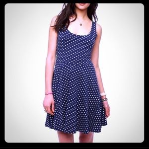 Urban outfitters blue polka dot tank dress